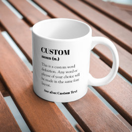Taza De Café Definición de personalizado Goma de café sin regal