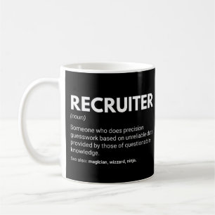 Taza De Café Definición de reclutador y gerente de recursos hum
