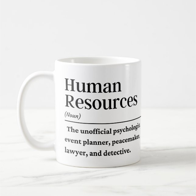 Taza De Café Definición de recursos humanos (Izquierda)