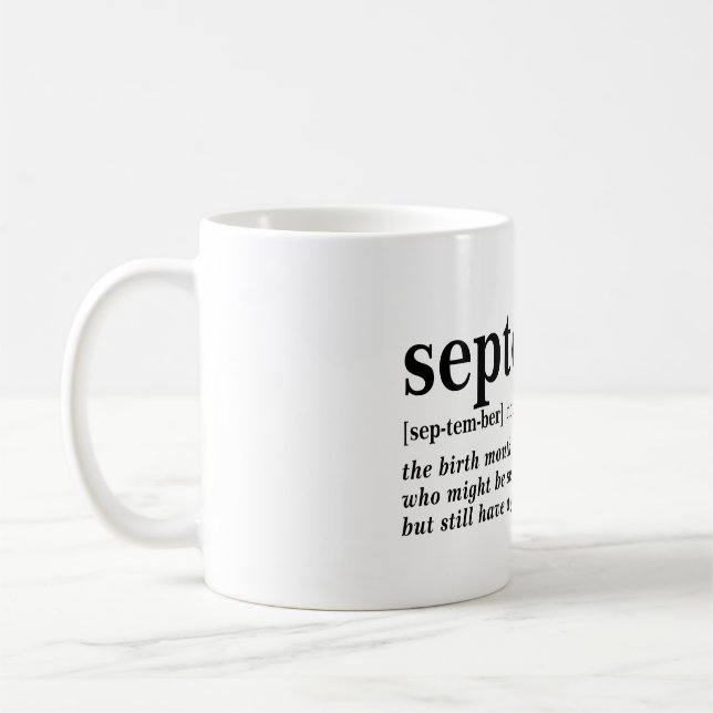 Taza De Café Definición de septiembre (Izquierda)