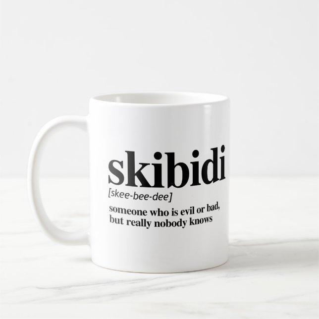 Taza De Café Definición de Skibidi (Izquierda)