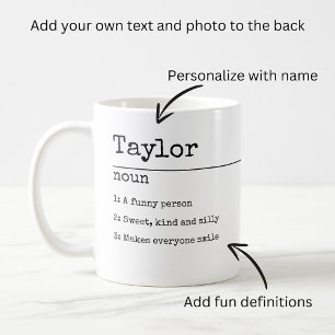Taza De Café Definición de su propia diversión personalizada