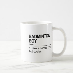 Taza De Café Definición de sustantivo chico de bádminton Lanzad
