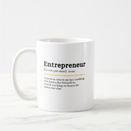 Taza De Café Definición de sustantivo emprendedor Motivación em