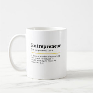 Taza De Café Definición de sustantivo emprendedor Motivación em