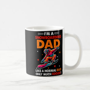Taza De Café Definición de un papá que practica snowboarding mu