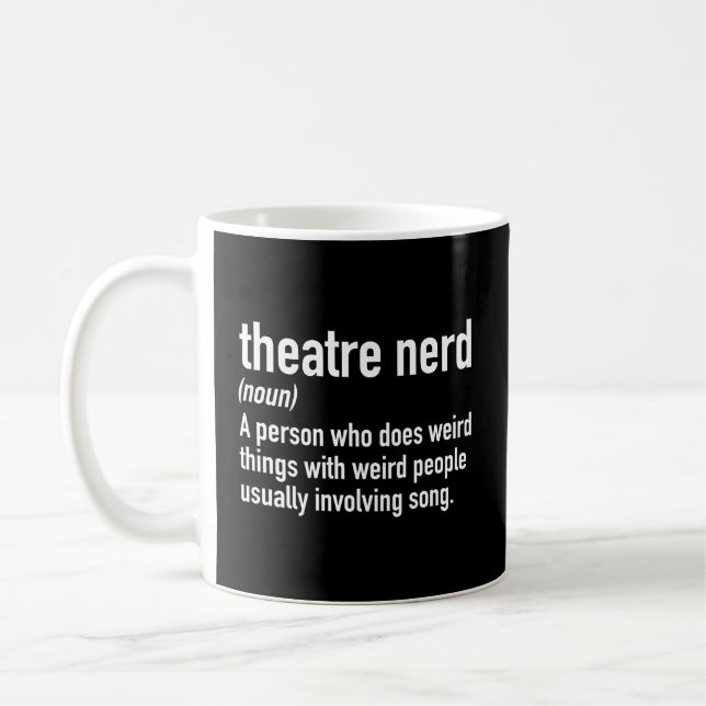 Taza De Café Definición del Teatro Nerd (Izquierda)