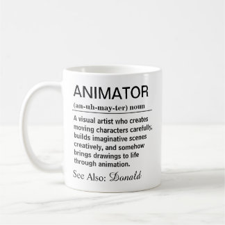 Taza De Café Definición divertida de animador