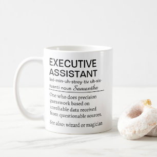 Taza De Café Definición Divertida de Asistente Ejecutivo Person