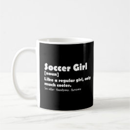 Taza De Café Definición divertida de Chica de fútbol