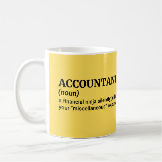Taza De Café Definición divertida de contabilidad