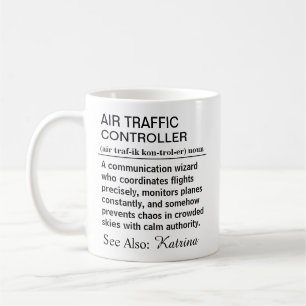 Taza De Café Definición Divertida de Controlador de Tráfico Aér