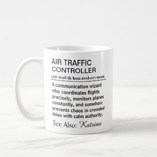 Taza De Café Definición Divertida de Controlador de Tráfico Aér