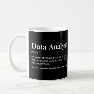 Taza De Café Definición divertida de datos de Data Analyst
