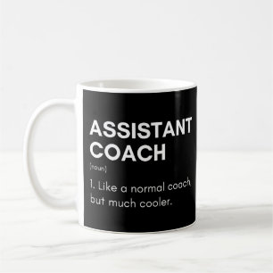 Taza De Café Definición divertida de entrenador asistente