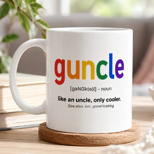 Taza De Café Definición Divertida de Guncle