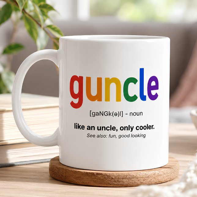 Taza De Café Definición Divertida de Guncle (Subido por el creador)