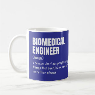 Taza De Café Definición divertida de ingeniería biomédica