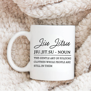 Taza De Café Definición Divertida de Jiu Jitsu Arte Marcial Reg
