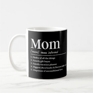 Taza De Café Definición divertida de mamá