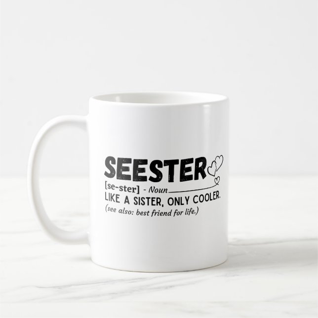 Taza De Café Definición divertida de Seester (Izquierda)