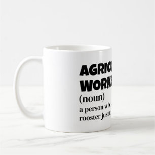 Taza De Café Definición divertida de trabajador agrícola: regal