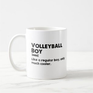 Taza De Café Definición divertida de voleyball Boy