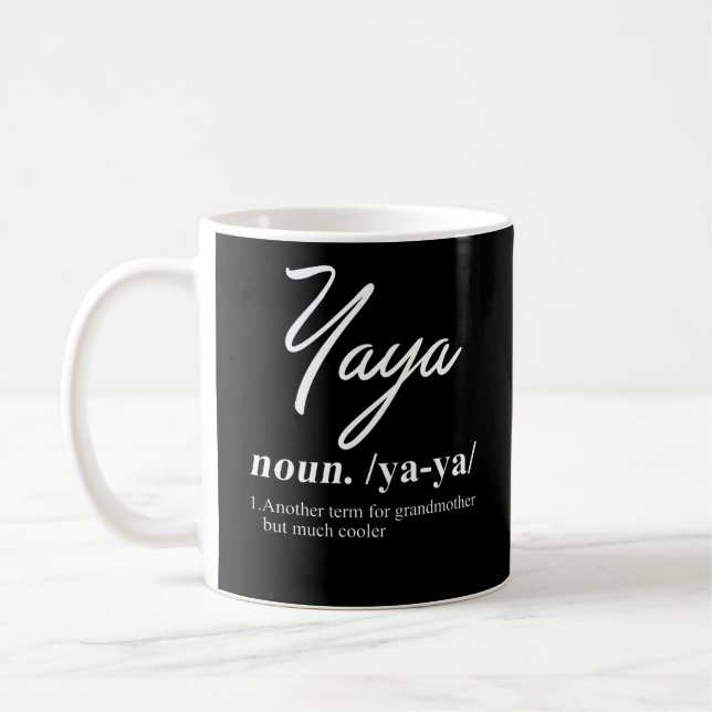 Taza De Café Definición divertida de YaYa (Izquierda)