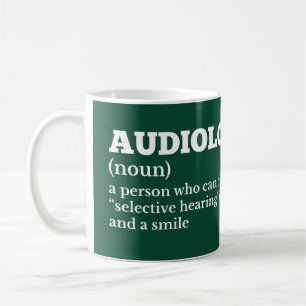 Taza De Café Definición divertida del café del Audiólogo