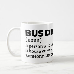 Taza De Café Definición divertida del conductor del autobús esc