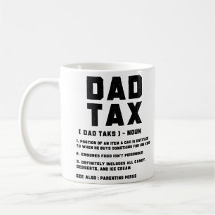 Taza De Café Definición divertida del impuesto para papá Regalo