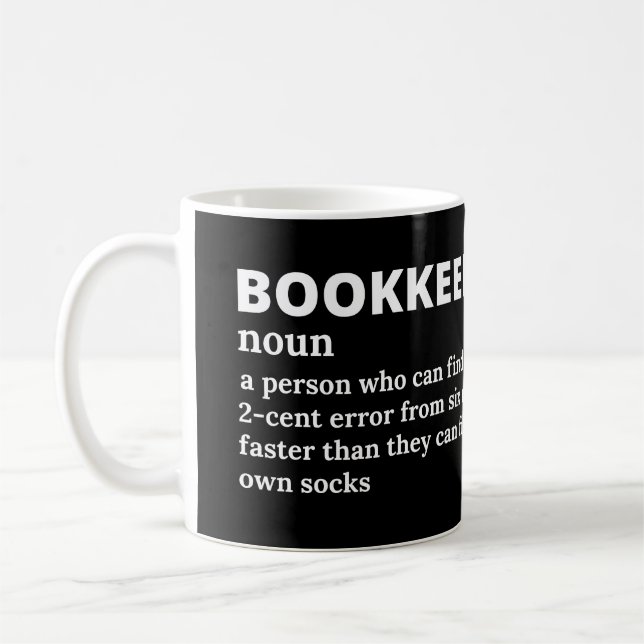 Taza De Café Definición divertida del librero (Izquierda)
