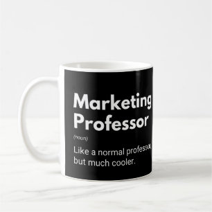 Taza De Café Definición divertida del profesor de marketing