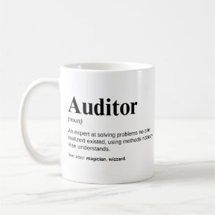 Taza De Café Definición divertida del trabajo de auditor