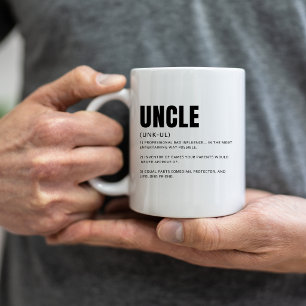 Taza De Café Definición divertida y sincera de tío