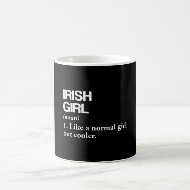 Taza De Café Definición irlandesa de país de bandera de Irlanda (Centro)