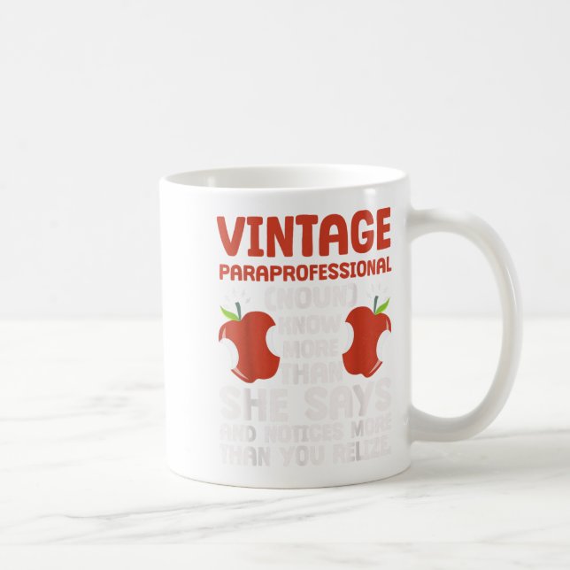 Taza De Café Definición Paraprofesional del Orgullo Educativo (Derecha)