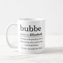 Definición Personalizada de Bubbe