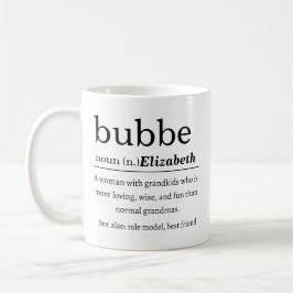 Taza De Café Definición Personalizada de Bubbe