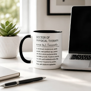 Taza De Café Definición personalizada de Doctor en Terapia Físi