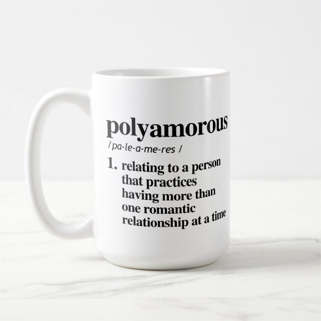 Taza De Café Definición poliamorosa (Izquierda)