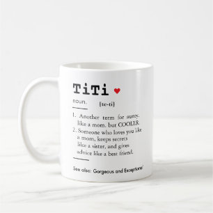 Taza De Café Definición TITI, tía, tía