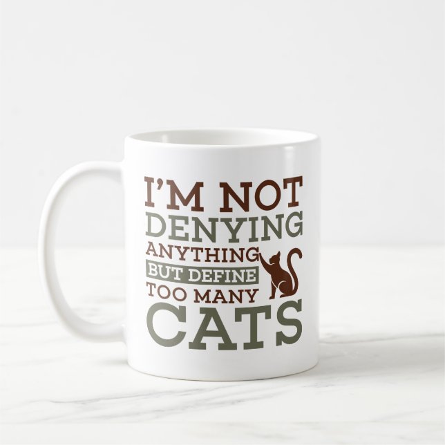 Taza De Café Definir demasiados gatos (Izquierda)