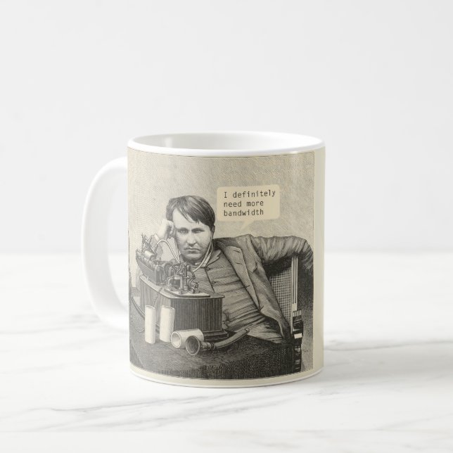 Taza De Café Definitivamente Necesito Más Ancho De Banda (Anverso izquierdo)