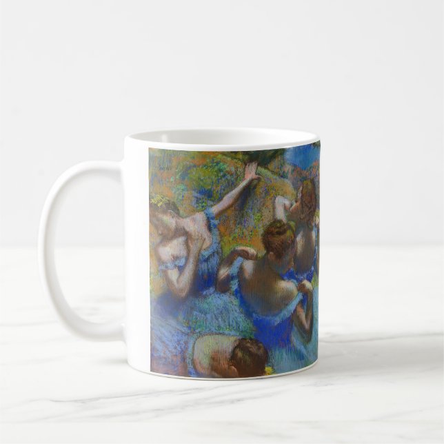 Taza De Café Degas Blue Dancers Pastel Fine Art Masterpiece (Izquierda)