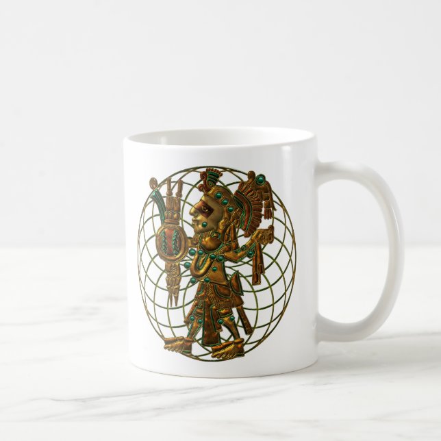 Taza De Café Deidad maya 2 (Derecha)
