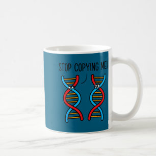 Taza De Café Deja de copiarme chiste de ciencia juego de palabr