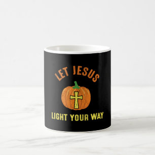 Taza De Café Deja que Jesús ilumine tu camino de Acción de Grac