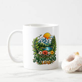 Taza De Café Deja que las montañas lideren la naturaleza minima