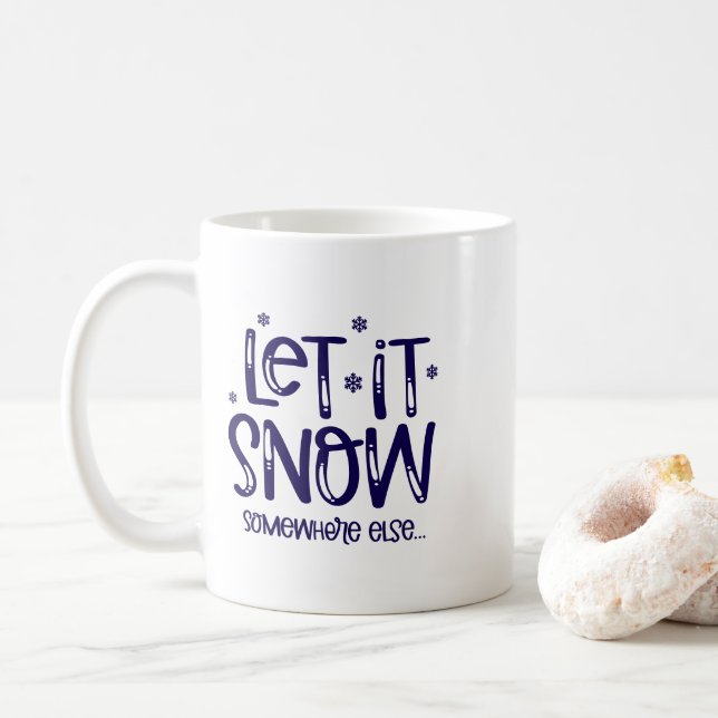 Taza de café Deja que nieve (Con donut)
